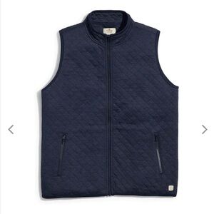 Marine Layer Men's Navy Heather Corbet Full Zip Vest